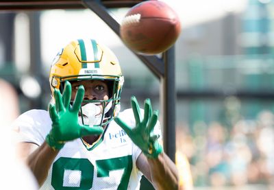 Packers WR Romeo Doubs is ‘playing faster’ and showing off chemistry with Jordan Love