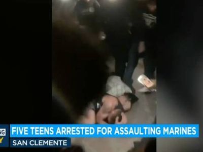 Five teens arrested for beating three Marines in brutal video