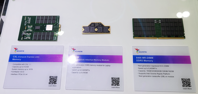 Adata Demos Next-Gen Memory: CAMM, CXL, and MR-DIMM Modules