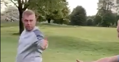 Wanted Drogheda feud gangster caught on camera - refereeing bare knuckle fight on UK golf green