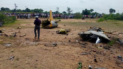 IAF trainer aircraft crashes near Chamarajanagar in Karnataka