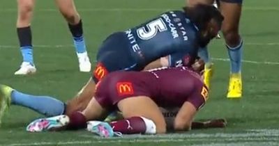 Chaos erupts and players fume over 'sickening blow' just minutes into rugby grudge match