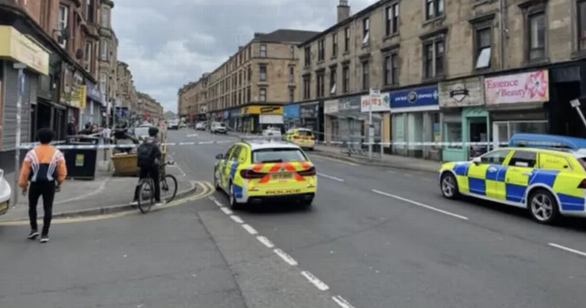 Glasgow street cordoned off as emergency services race…