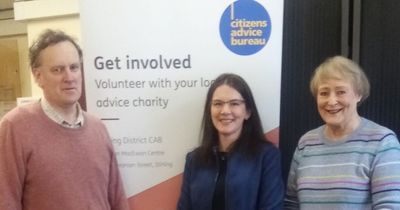Stirling Citizens' Advice branch praises role of volunteers as demand for service surges