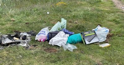East Lothian beauty spot trashed by feckless wild campers leaving kit and litter