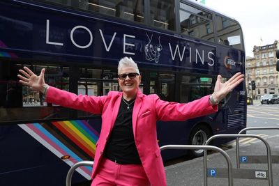 Glasgow sees themed bus fleet launch to celebrate Pride month