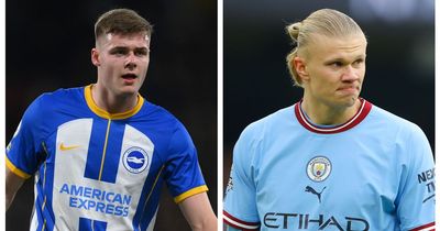 Brighton star Evan Ferguson explains why ‘no one is better’ than Man City hero Erling Haaland