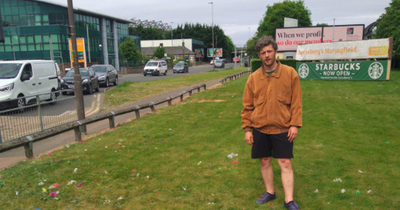 Edinburgh local fumes at feathers littering streets after Harry Styles gig