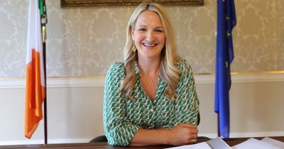 Helen McEntee returns to work amid adorable toddler mishap
