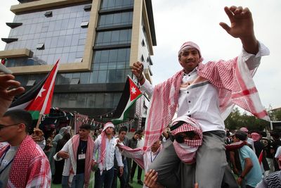 Jordan's capital turns into open-air party for first major royal wedding in years