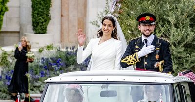 Jordan royal couple's sweet nod to Queen Elizabeth at glamorous wedding ceremony