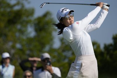 Here are 12 photos from Rose Zhang’s professional debut at the beautiful Liberty National Golf Club
