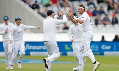 Broad’s five-wicket haul puts England in commanding position against Ireland