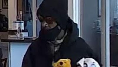 Wanted: The Stuffed Bear Bandit. FBI offers $5,000 for arrest of Chicago bank robber