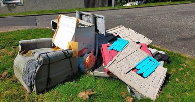 Cumbernauld resident left 'sad and annoyed' as fly-tipping leaves area in a state