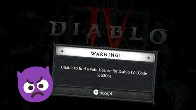 Diablo 4 error code 315306 causes 'valid license' issues on PlayStation and Xbox: Here's the fix