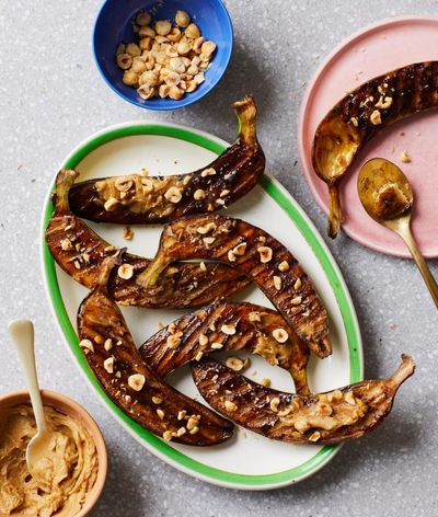 Benjamina Ebuehi’s recipe for grilled bananas with bourbon butter