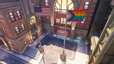 Blizzard reskins cop cars in Overwatch 2's Pride-themed map