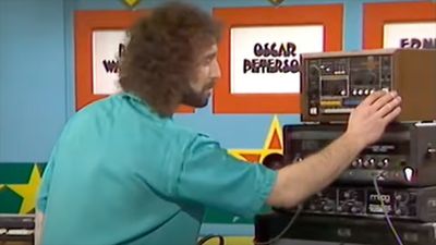 Former 10cc keyboard player Duncan Mackay showing his Yamaha and Roland synths to comedian Mike Reid could be the strangest video you'll watch all week