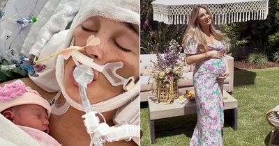 Pregnant mum fights for her life after suffering brain aneurysm one week from due date