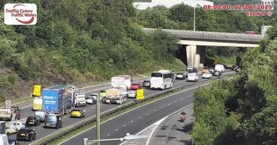 What has been happening on the M4 at Swansea this week to cause chaos