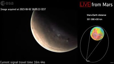 Live from Mars! European probe beams Red Planet views to Earth in 1st-ever video feat