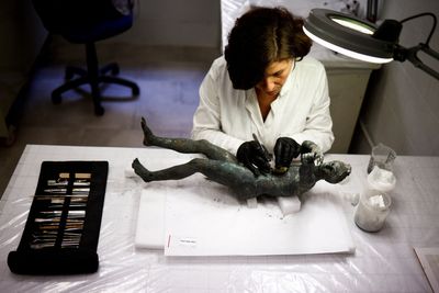 Village bin man helped unearth ancient bronze statues in Tuscany