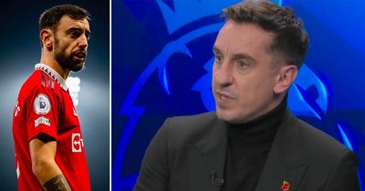 Gary Neville eases up on Bruno Fernandes as he names combined Man Utd and Man City XI