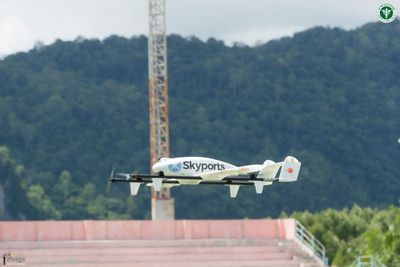 Drones fly medicine 12km to island hospital