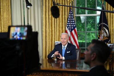 Biden delivers first Oval Office address, touts debt-ceiling win