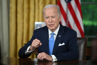 Biden hails averting 'catastrophic' default in Oval Office speech