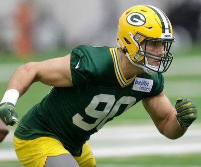 Packers top pick Lukas Van Ness brings power and disruption to OTAs