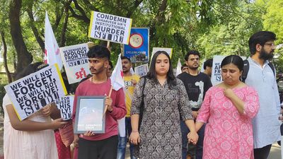 ‘We will never forget this injustice’: At DU, a protest and condolence meet for Samarveer Singh
