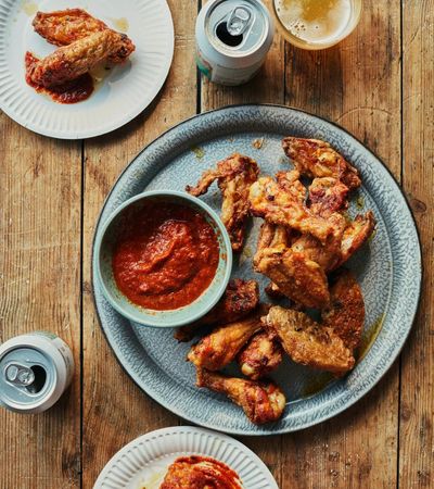 José Pizarro’s recipe for crisp chicken wings with mojo rojo
