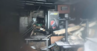 Pictures show charred remains of Subway store in Paisley after major five-hour blaze