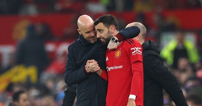 Bruno Fernandes addresses his relationship with Manchester United manager Erik ten Hag