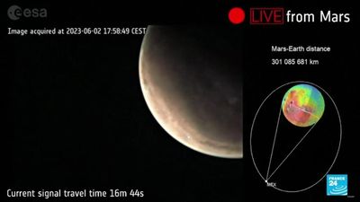 ‘A first’ from Mars: European spacecraft sends livestream from red planet