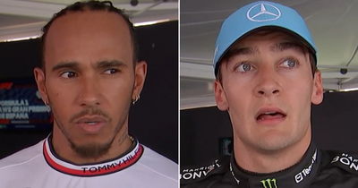 Lewis Hamilton reacts to George Russell collision as Nico Rosberg demands he says sorry