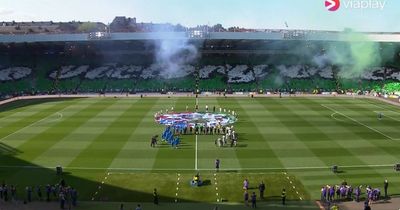 Celtic fans unveil stunning 'On to Victory Once More' tifo ahead of Scottish Cup Final vs Inverness