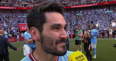 What Ilkay Gundogan said when asked about his Man City future after FA Cup win vs Man United