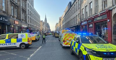 Edinburgh firefighters battle huge city centre blaze with several roads closed