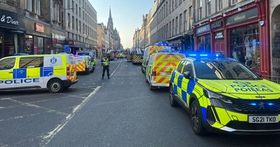Huge fire breaks out in Edinburgh city centre as emergency crews race to scene