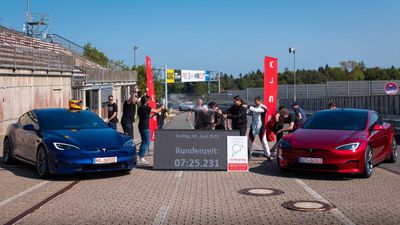 Tesla Model S Plaid Track Pack Takes Back Nurburgring Lap Record