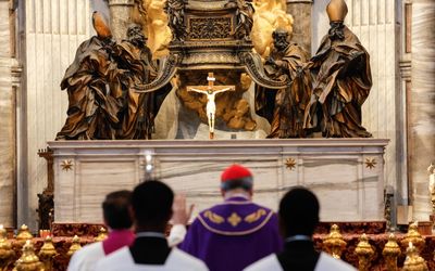 Vatican reconsecrates St Peter’s altar after naked man’s Ukraine protest