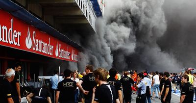 F1 star saved cousin, 12, from flames as fire ripped through team garage at Spanish GP