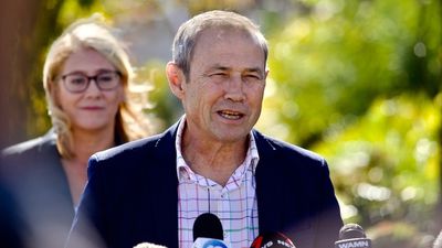 Incoming WA premier Roger Cook tight-lipped on portfolios in first public appearance since Mark McGowan's retirement