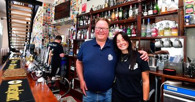 Dad and daughter behind historic pub with hidden tunnels to Albert Dock