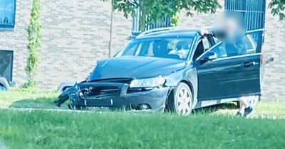 Edinburgh bus and car collide in residential area as police rush to the scene