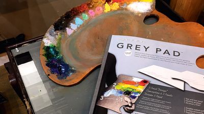 How to set up an oil paint palette