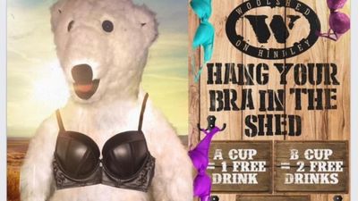 Woolshed nightclub apologises for urging patrons to take off bras for free drinks